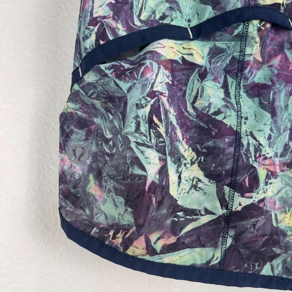 Lululemon Run Speed Short 4-way Stretch Iridescent Multi Deep Navy Women's 6 - Picture 4 of 7